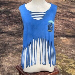 Super Cute Cropped Fringe Tank!